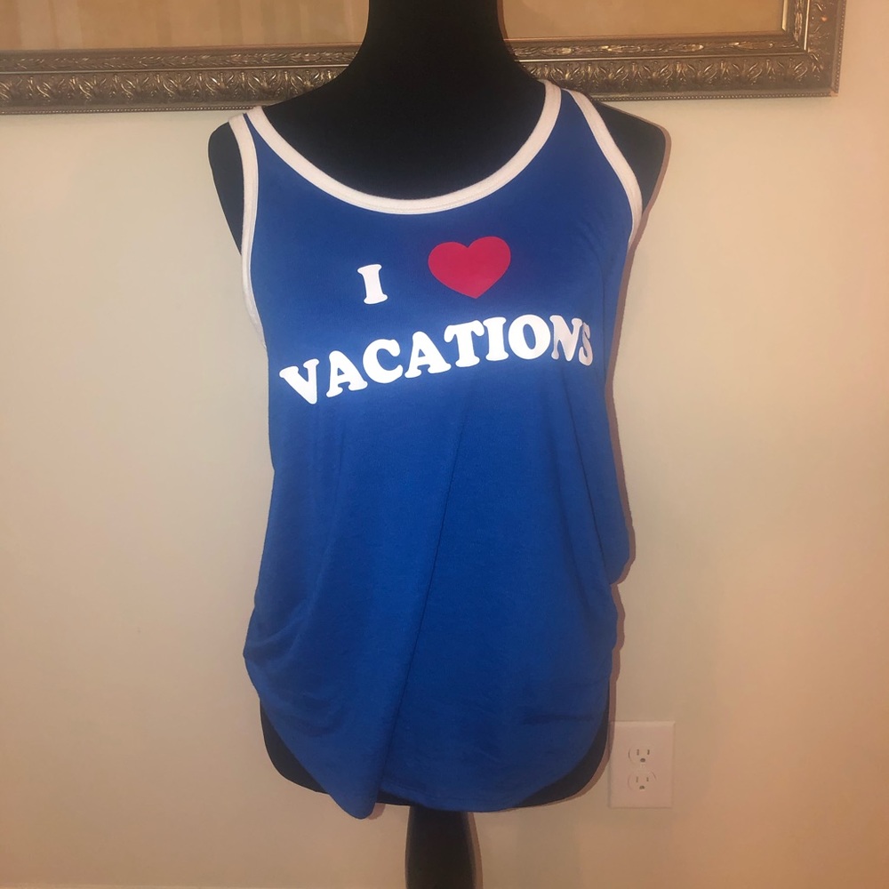 I ❤️ VACATIONS tank top